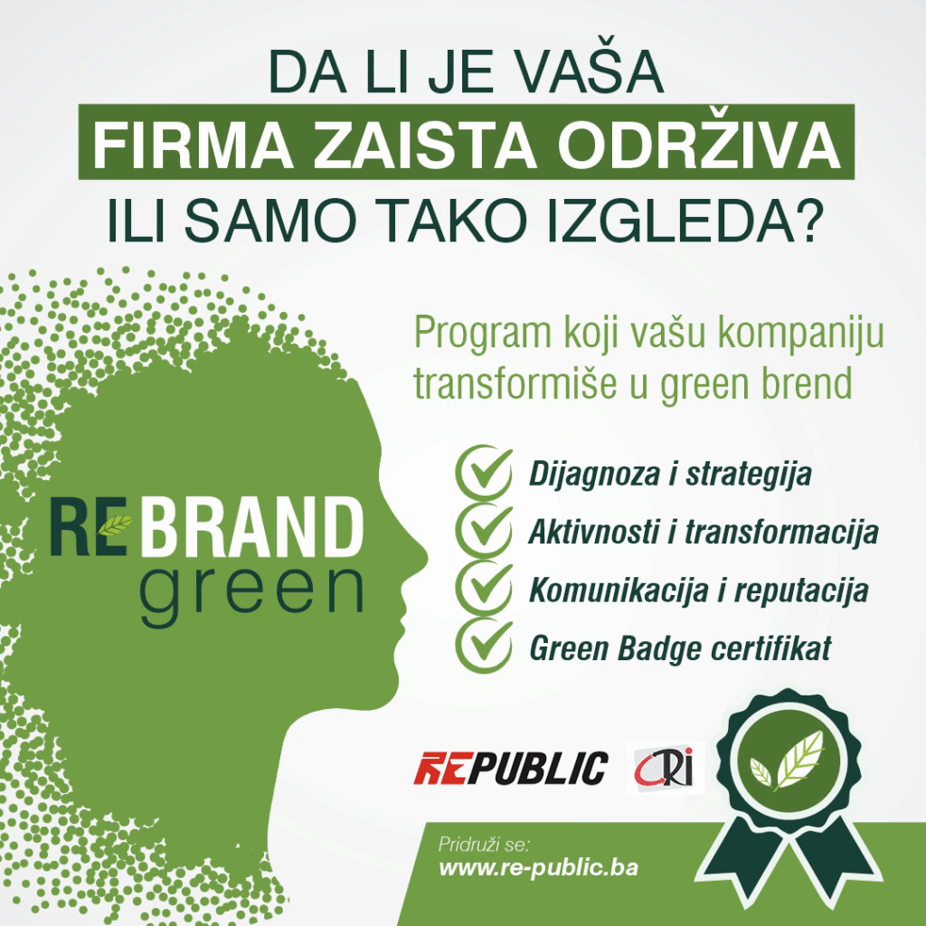 Agencija Republic lansirala novi program u sklopu usluge Zeleni marketing