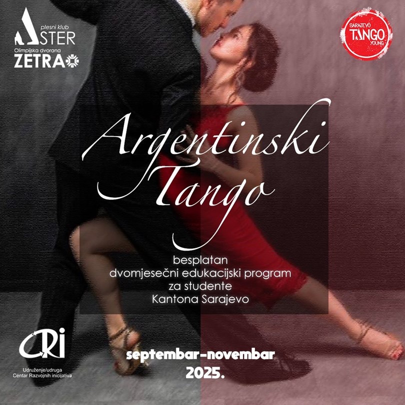 POZIV STUDENTIMA: Besplatne radionice Argentinskog Tanga – “Sarajevo Tango Young”